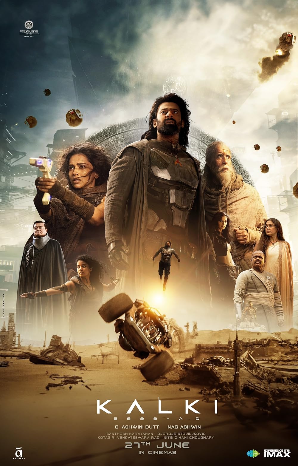 Kalki 2898 AD (2024) 720p HDRip ORG Hindi Dubbed Movie NF ESubs [1.6GB]